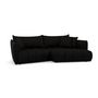 Voir la diapositive 2 : LISA DESIGN Cassiopee - canapé d'angle droit 4 places en tissu texturé