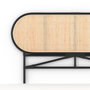 Voir la diapositive 3 : Rendez vous déco Tête de lit en rotin naturel et noir 140 cm-Navahino