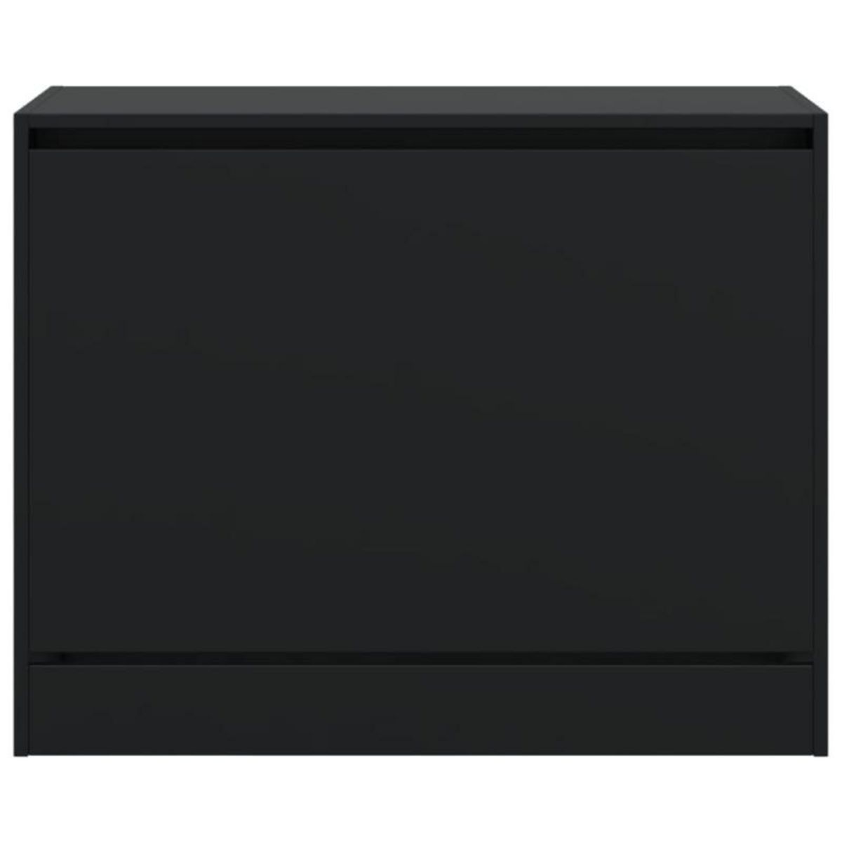 VIDAXL Armoire à chaussures noir 80x34x63 cm bois d ingénierie