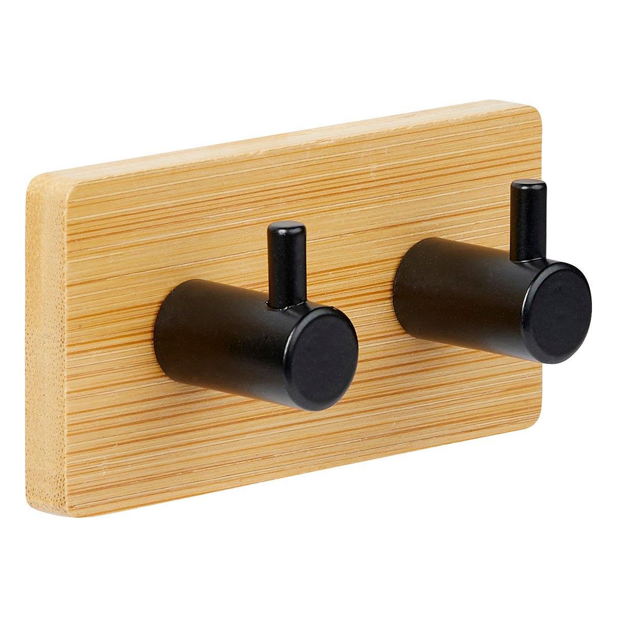 FIVE Patère adhésive en bambou  stiky+  9cm naturel