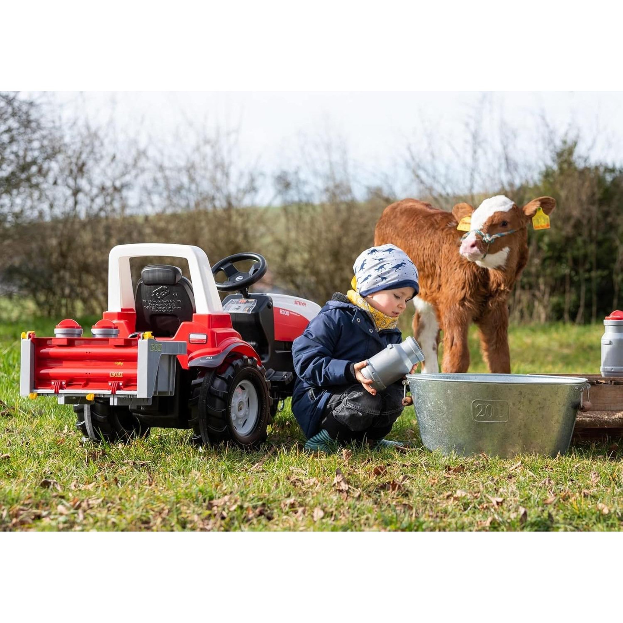 Voir la diapositive 3 : ROLLY TOYS 4 pots de lait - accessoire tracteur à pédales