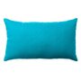 Voir la diapositive 1 : Paris Prix Coussin Déco Uni  Panama  30x50cm Turquoise