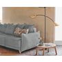 Voir la diapositive 4 : BEST MOBILIER Lena - canapé d'angle gauche convertible - 5 places - gris clair - style scandinave - gris clair