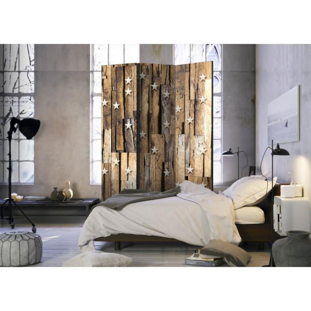 Paris Prix Paravent 3 Volets  Wooden Constellation  135x172cm