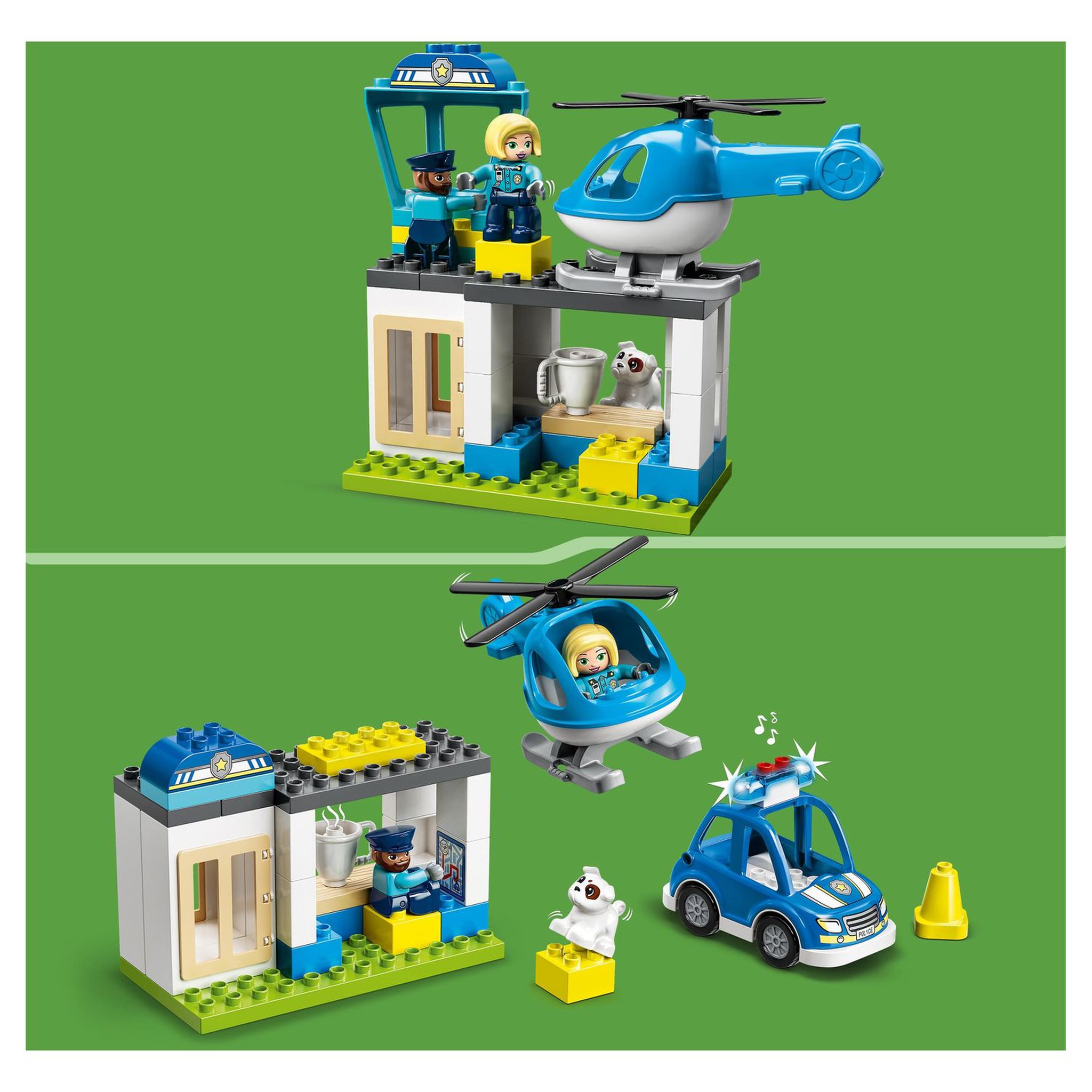 Voir la diapositive 5 : LEGO DUPLO 10959 - Le Commissariat et l&rsquo;Hélicoptère de la Police, Jouet d'Éveil