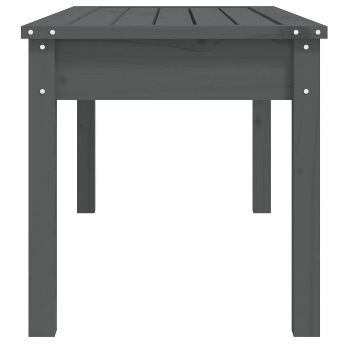 VIDAXL Banc de jardin gris 109x44x45 cm bois massif de pin