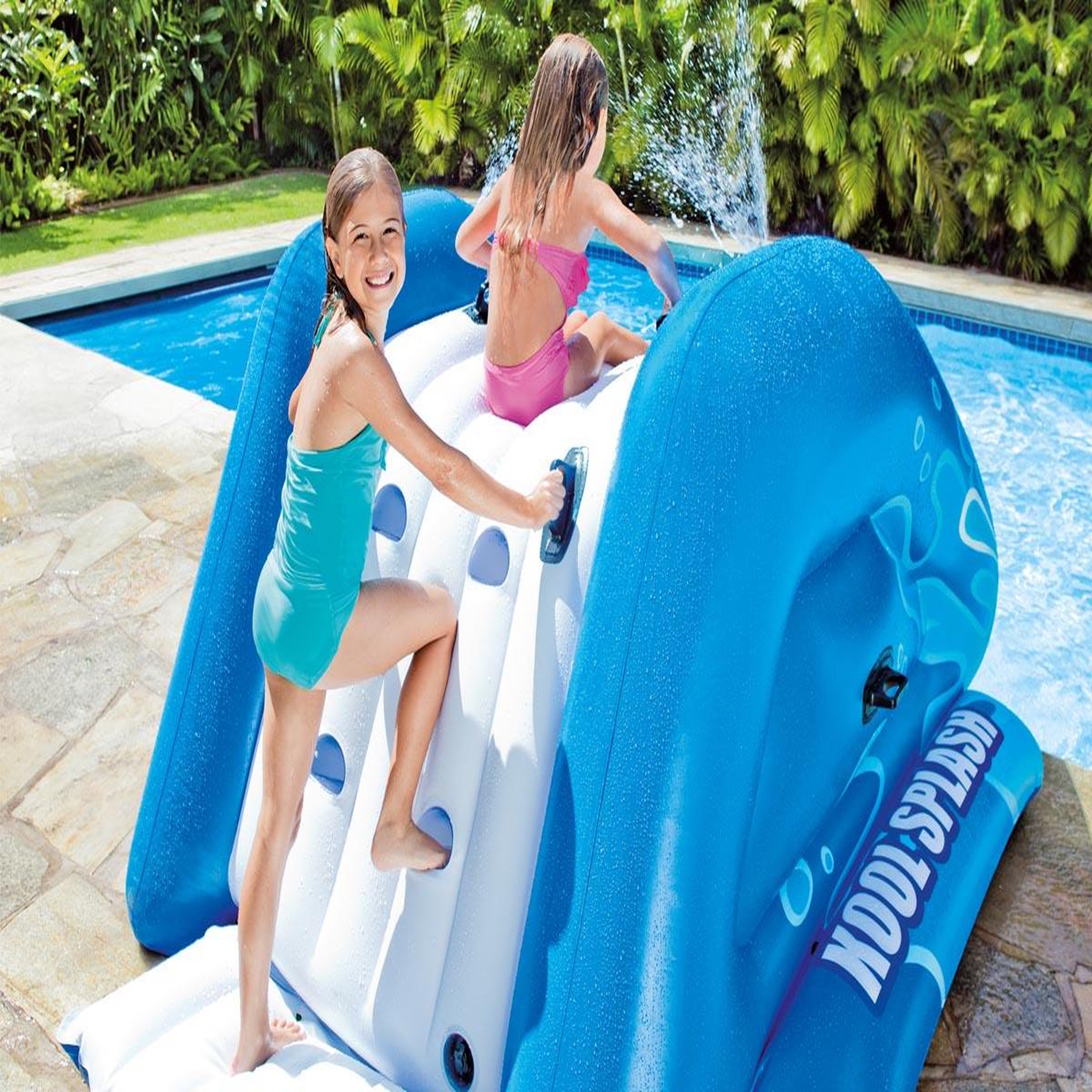 Voir la diapositive 3 : INTEX Toboggan gonflable pour piscine enterrée - Intex