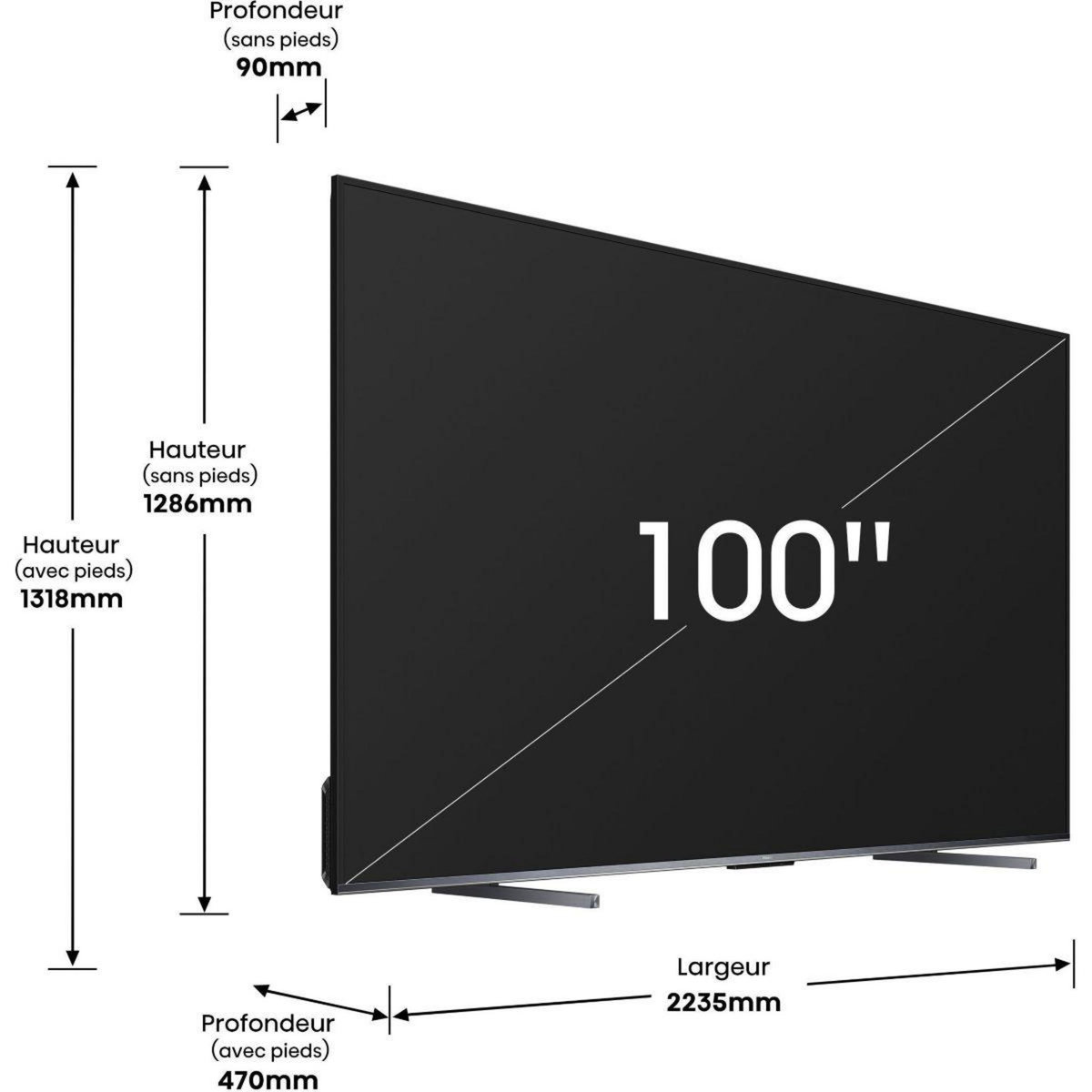 Hisense TV Mini Led 100U7KQ (253cm)