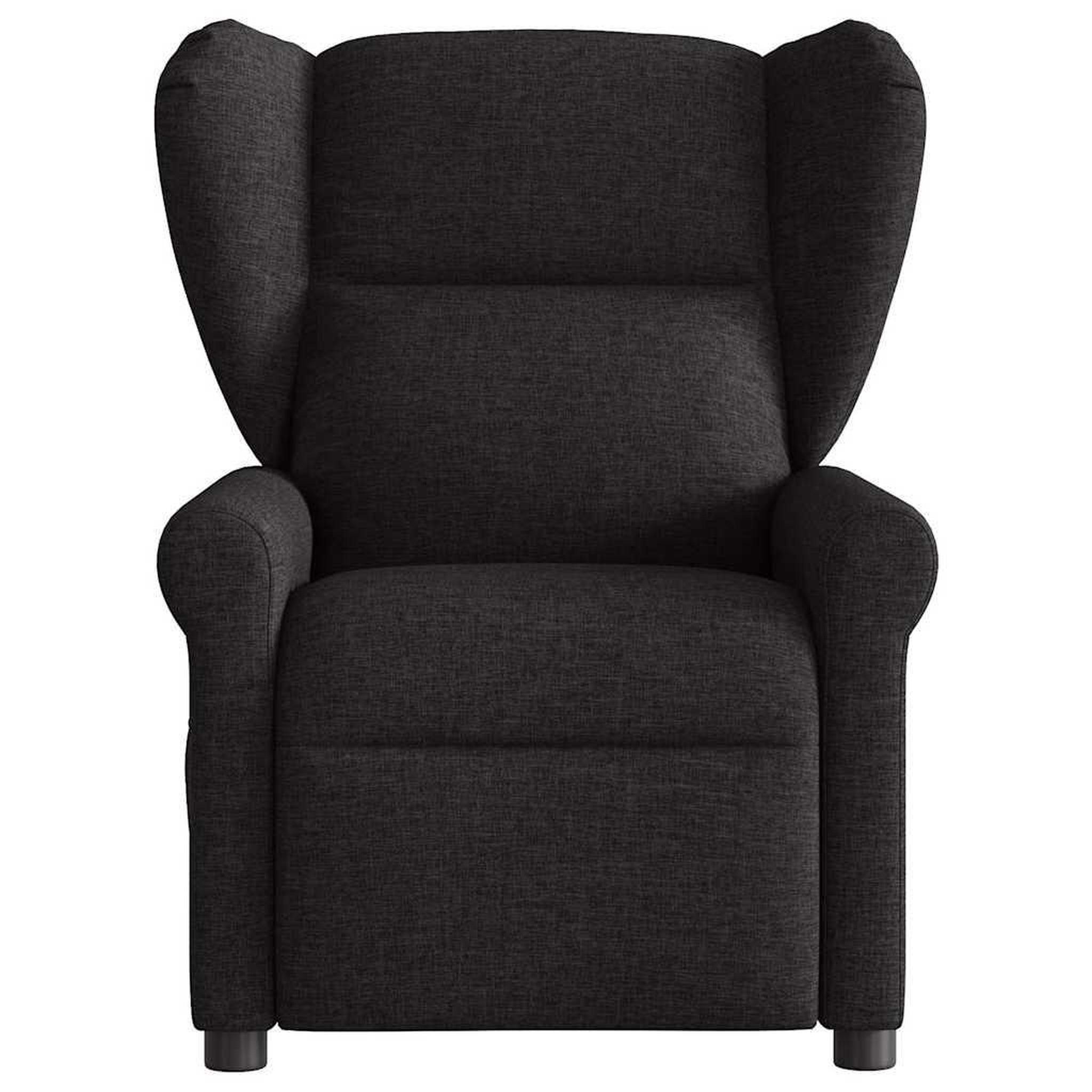 Voir la diapositive 3 : VIDAXL Fauteuil de massage inclinable Noir Tissu