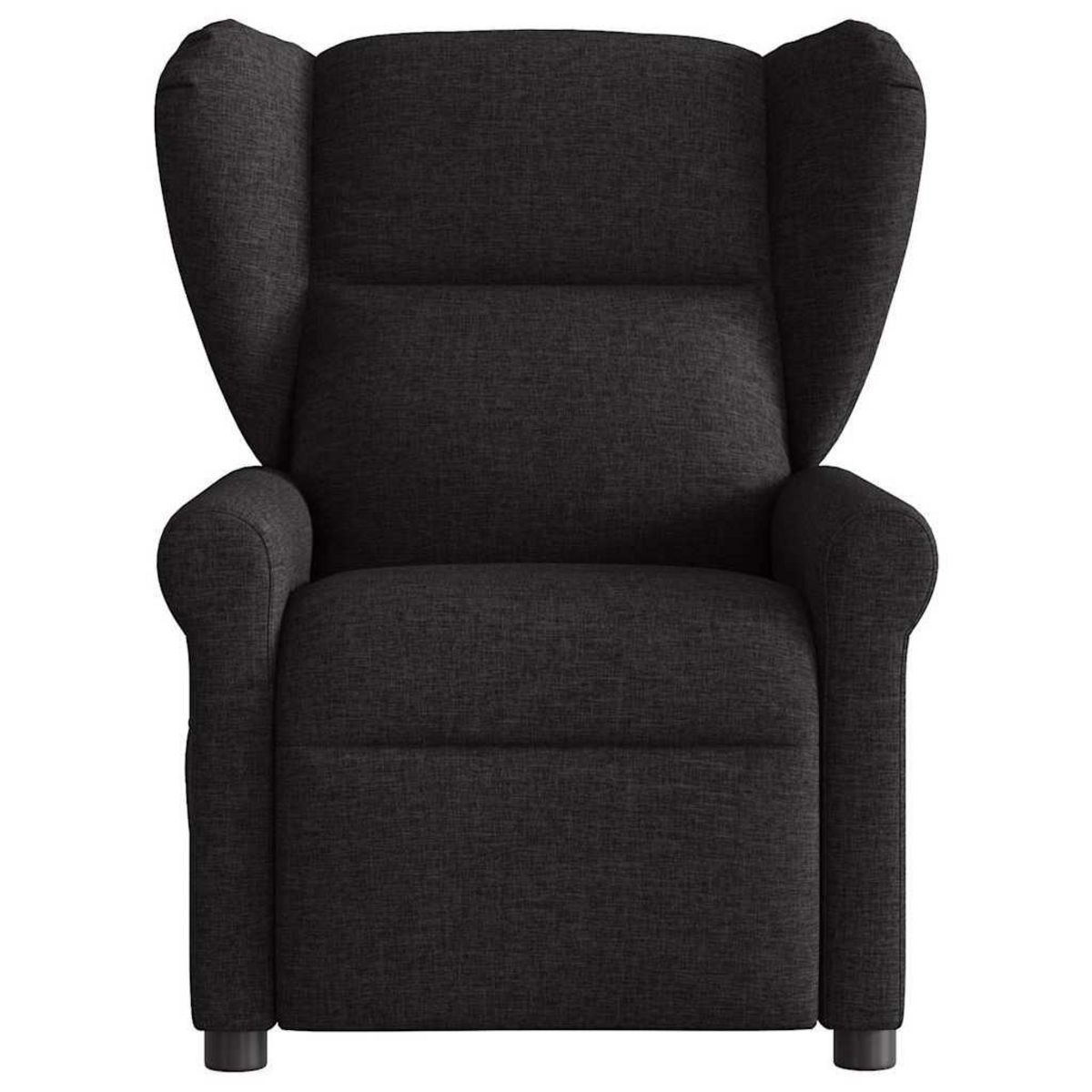 VIDAXL Fauteuil de massage inclinable Noir Tissu