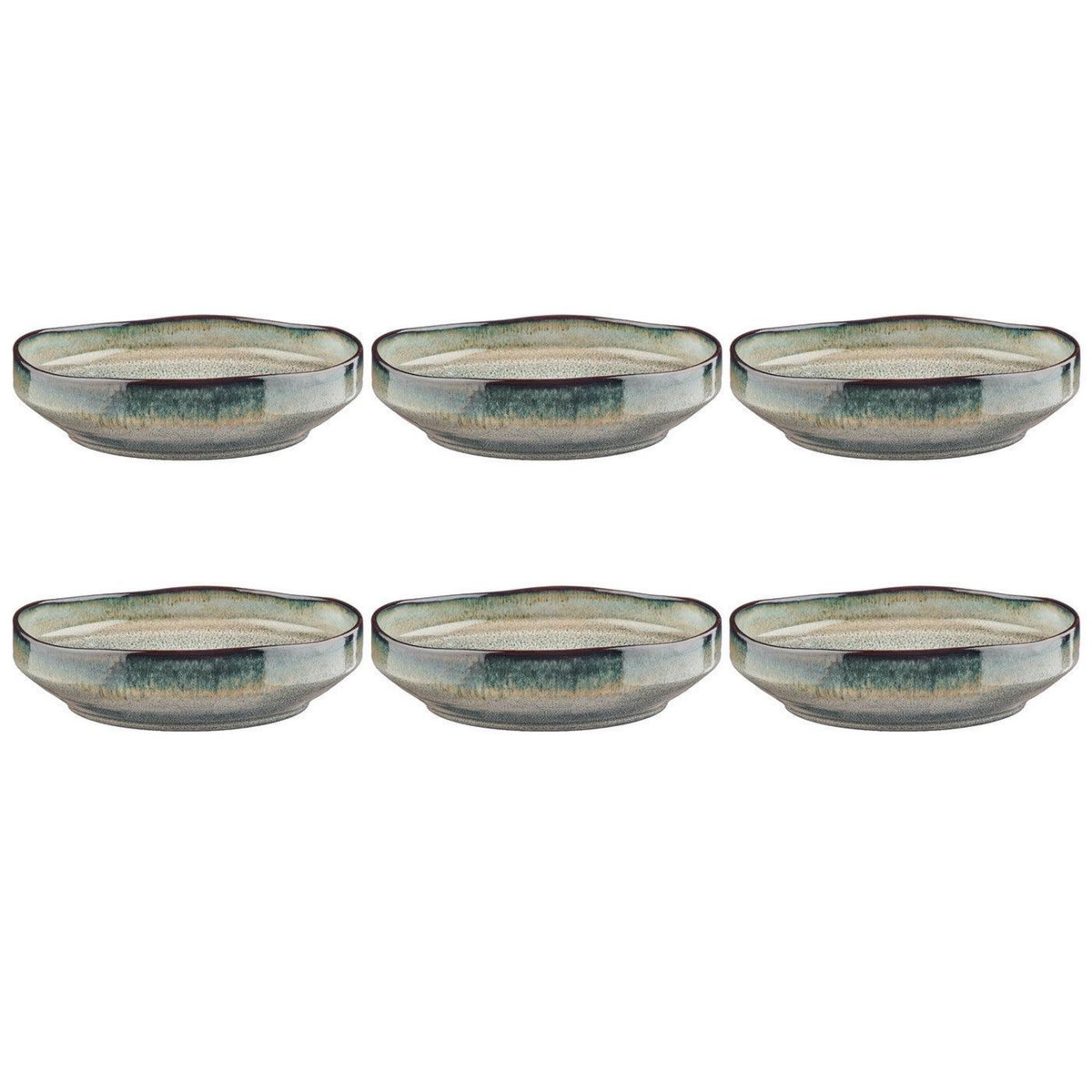 BJORN Assiette creuse GENESIS Ø21cm - 6 pièces - Terre