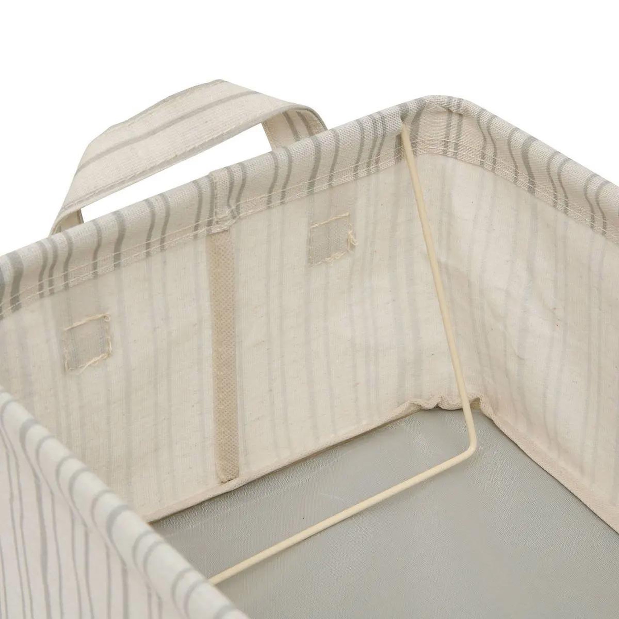 Voir la diapositive 2 : FIVE Panier de rangement pliable  silnéa  35cm beige lin