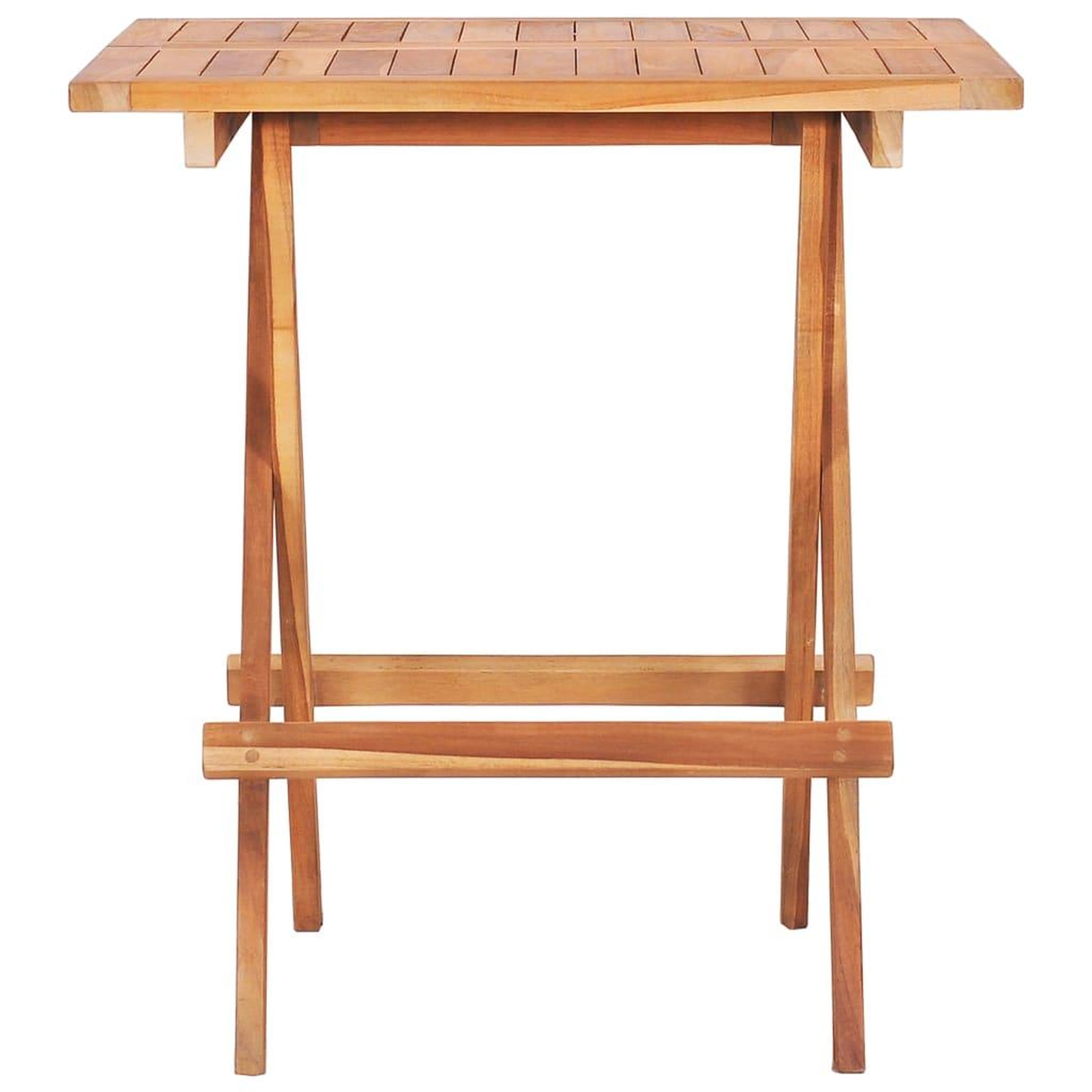 Voir la diapositive 4 : VIDAXL Ensemble de bistro pliable 3 pcs bois de teck solide