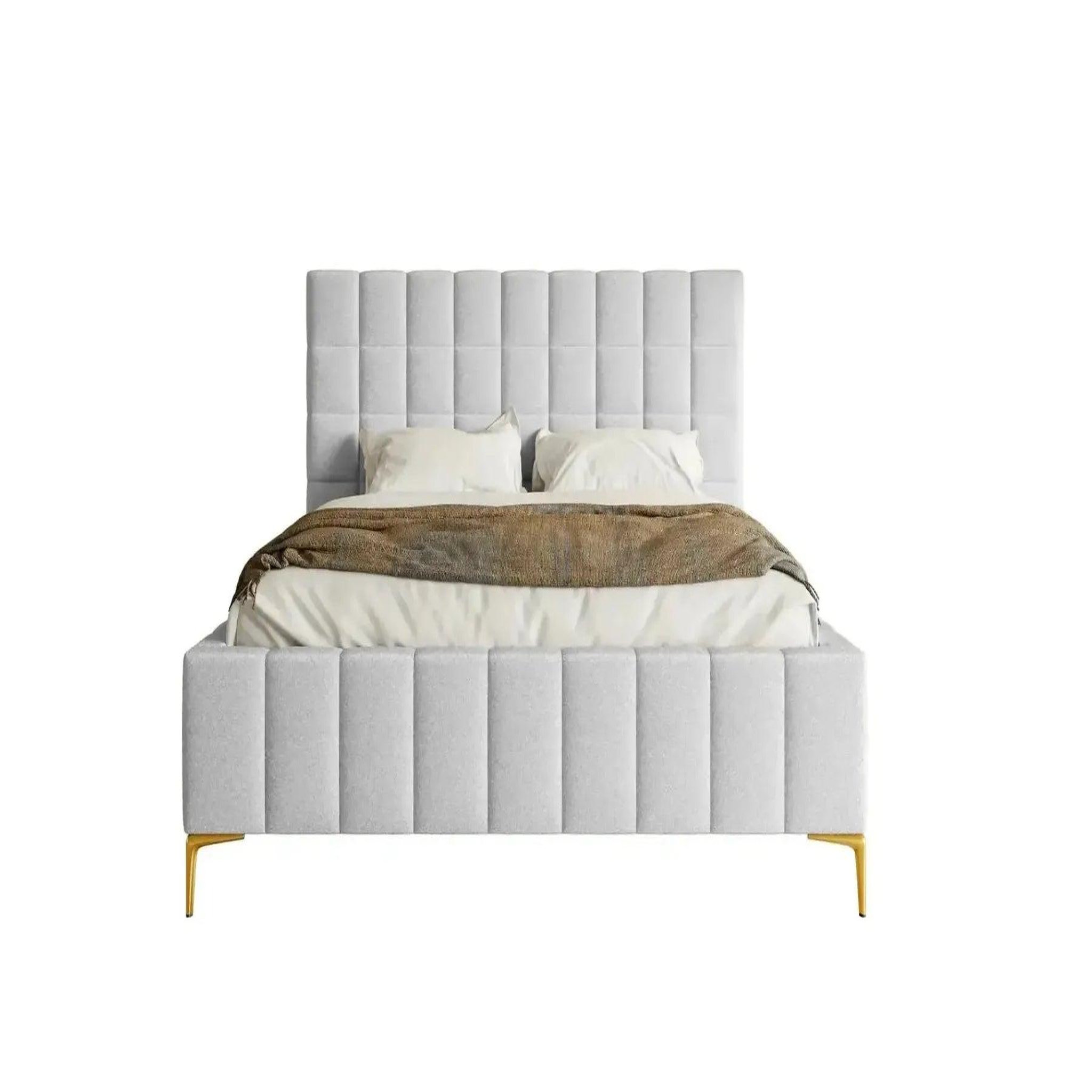 Voir la diapositive 1 : CASANOVA PARIS Gregoire - lit coffre tissu chiné