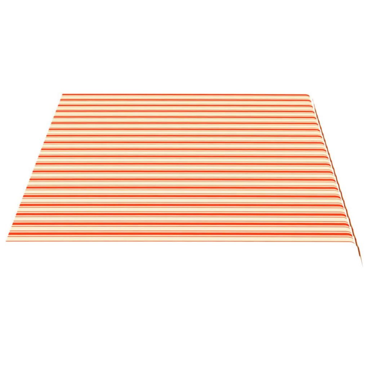 VIDAXL Tissu de remplacement pour auvent Jaune et orange 4,5x3 m