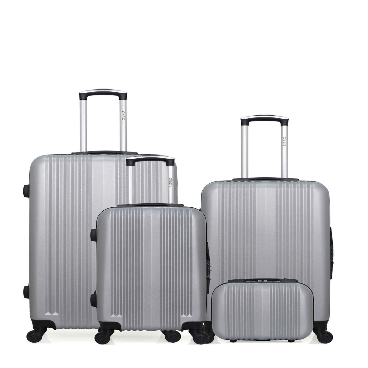 HERO HERO - LOT DE 4 - Valises grand format, weekend, cabine et vanity LIPARI