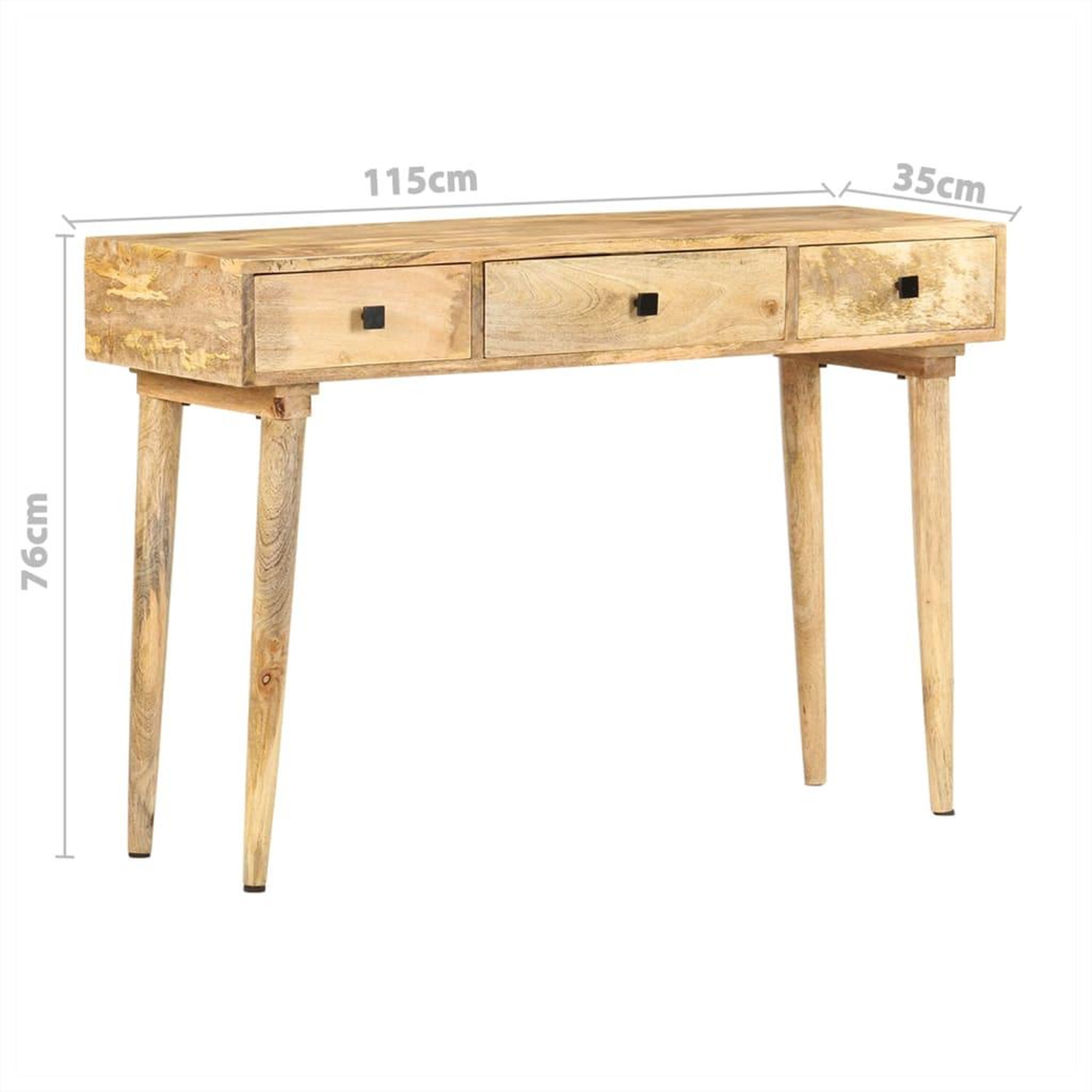 Voir la diapositive 6 : VIDAXL Table console 115x35x76 cm Bois de manguier massif