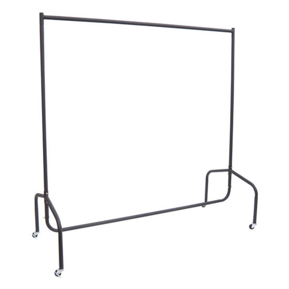 HOMCOM Portant tringle à vêtements acier charge max. 140 Kg dim. 150L x 60l x 170H cm noir