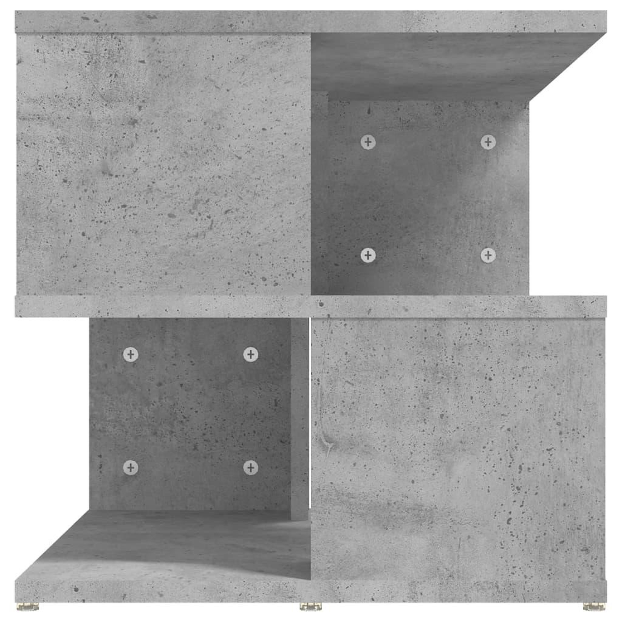 Voir la diapositive 5 : VIDAXL Table d'appoint Gris beton 40x40x40 cm Agglomere