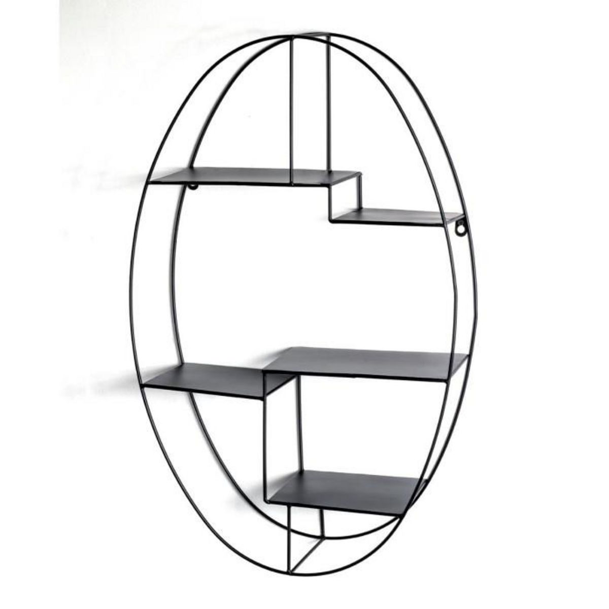 Paris Prix Étagère Murale 3 Niveaux  Tybia  71cm Noir