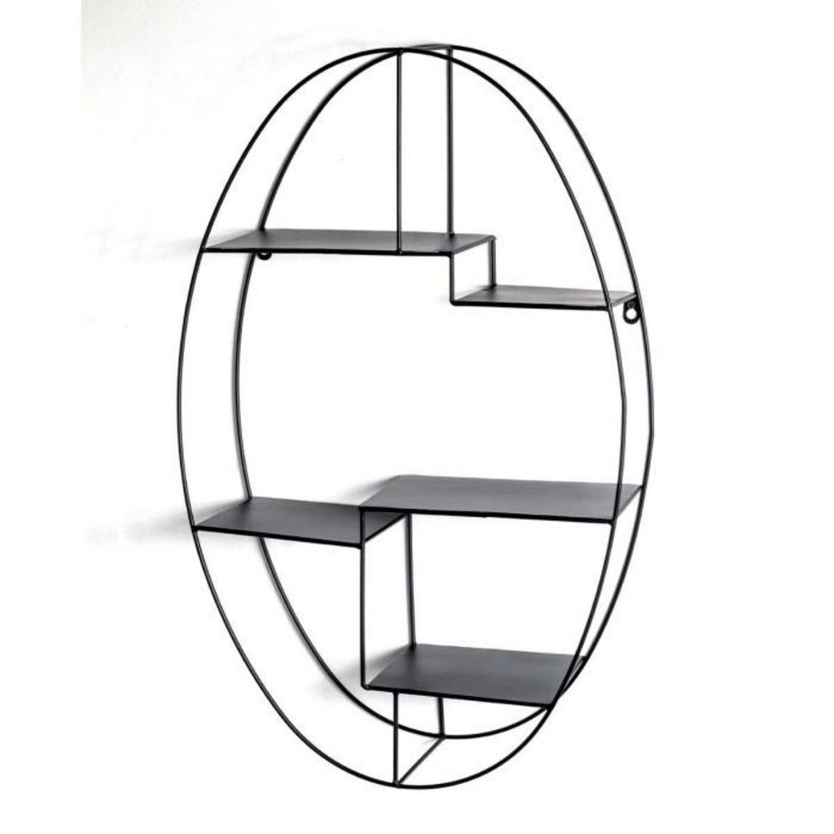 Paris Prix Étagère Murale 3 Niveaux  Tybia  71cm Noir