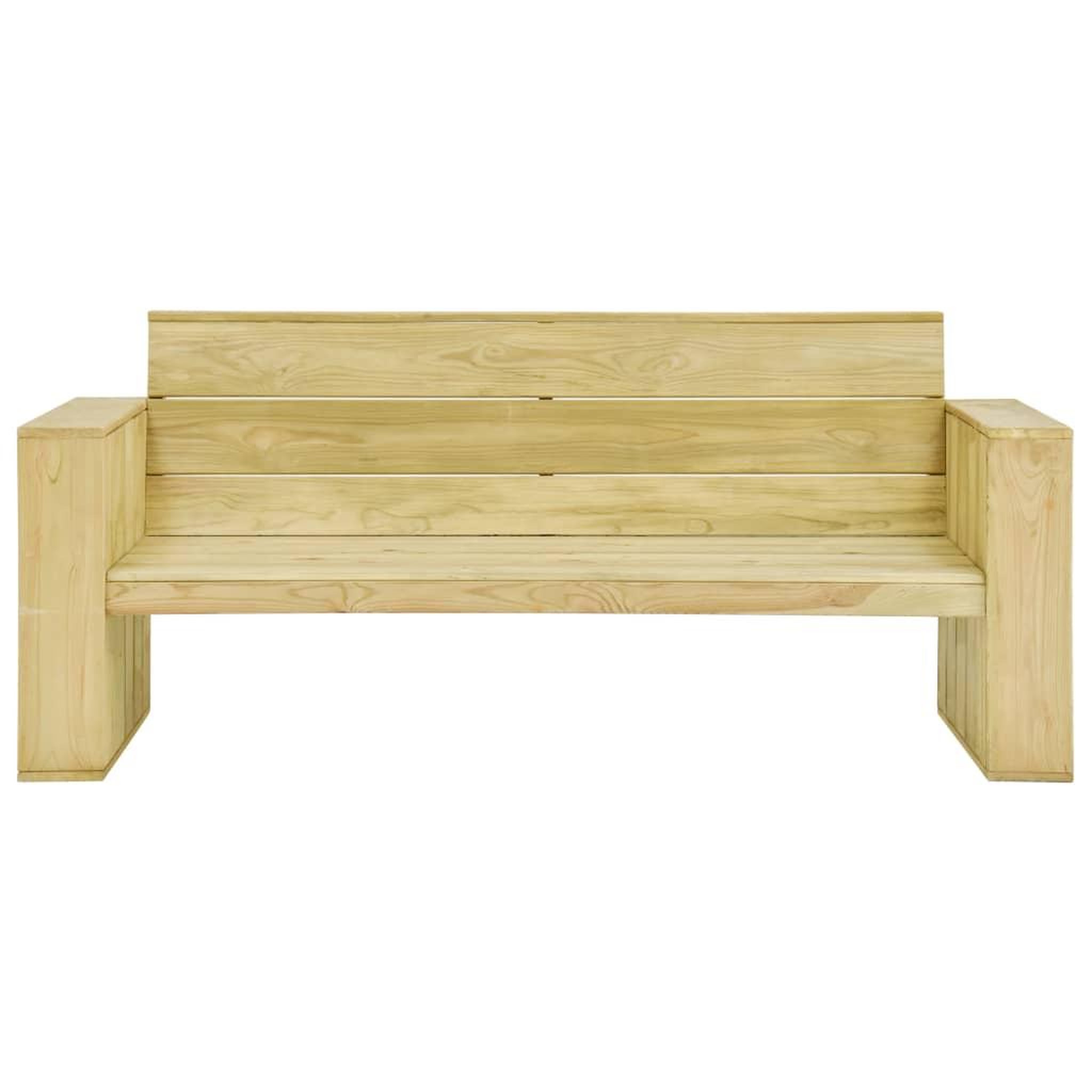 Voir la diapositive 4 : VIDAXL Salon de jardin 4 pcs Bois de pin impregne