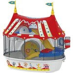 Ferplast Cage Pour hamster Circus Fun 49,5*34*42,5 cm - Rouge - FERPLAST