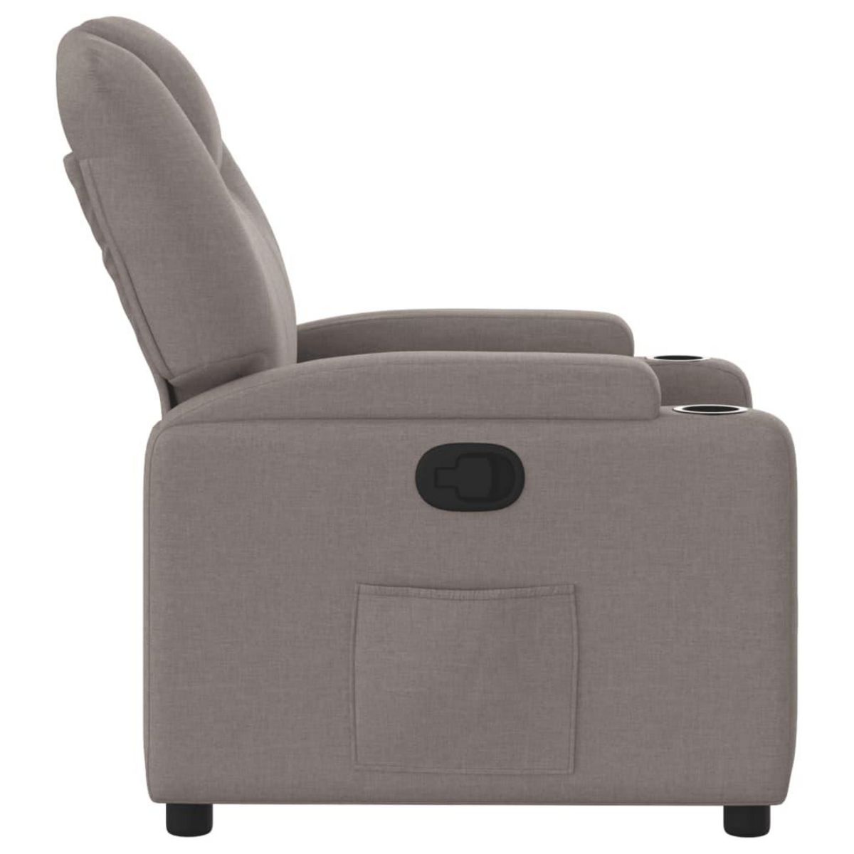 VIDAXL Fauteuil inclinable Taupe Tissu
