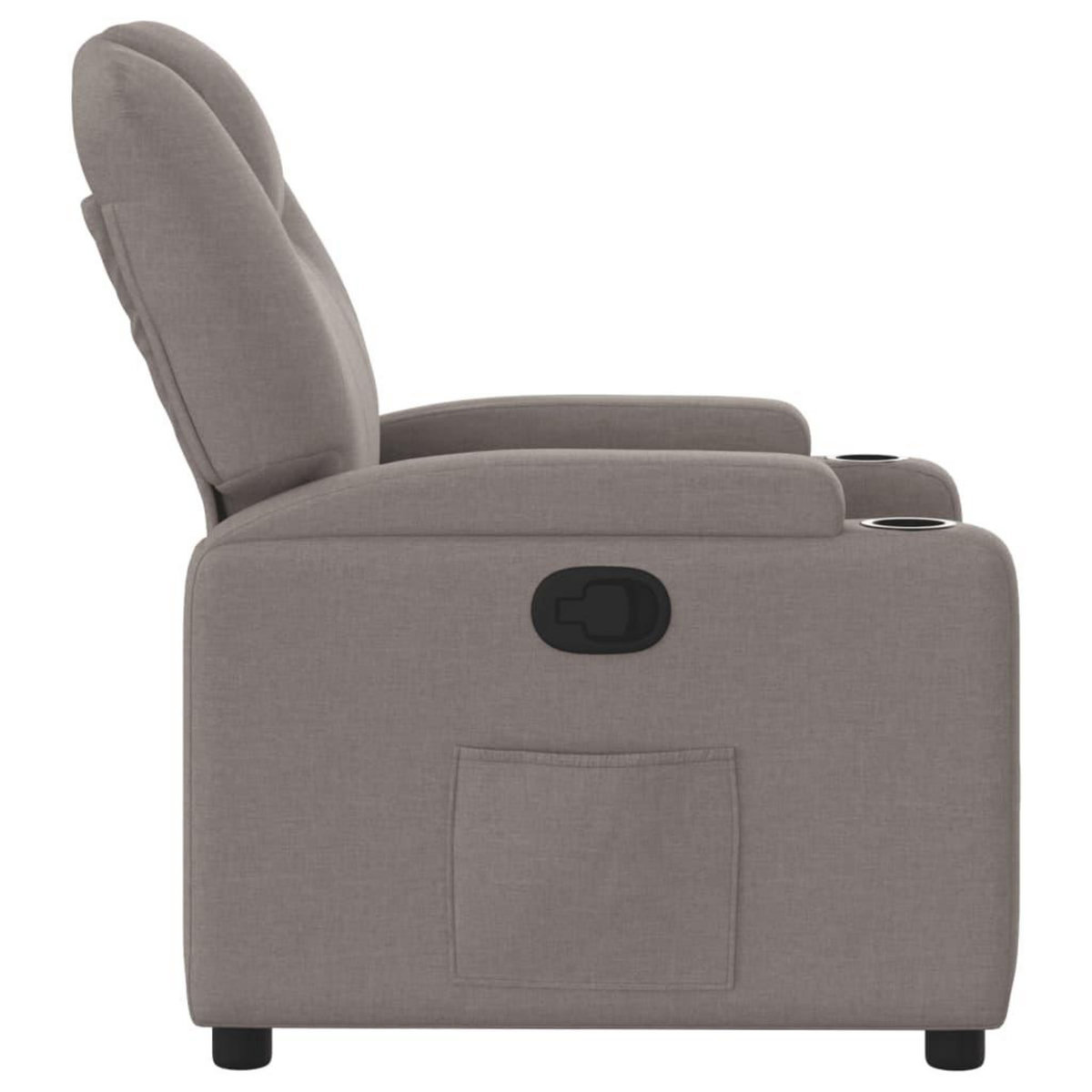 VIDAXL Fauteuil inclinable Taupe Tissu