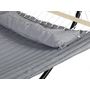 Voir la diapositive 3 : HESPERIDE Toile de hamac matelassé gris perle Akio - Hespéride