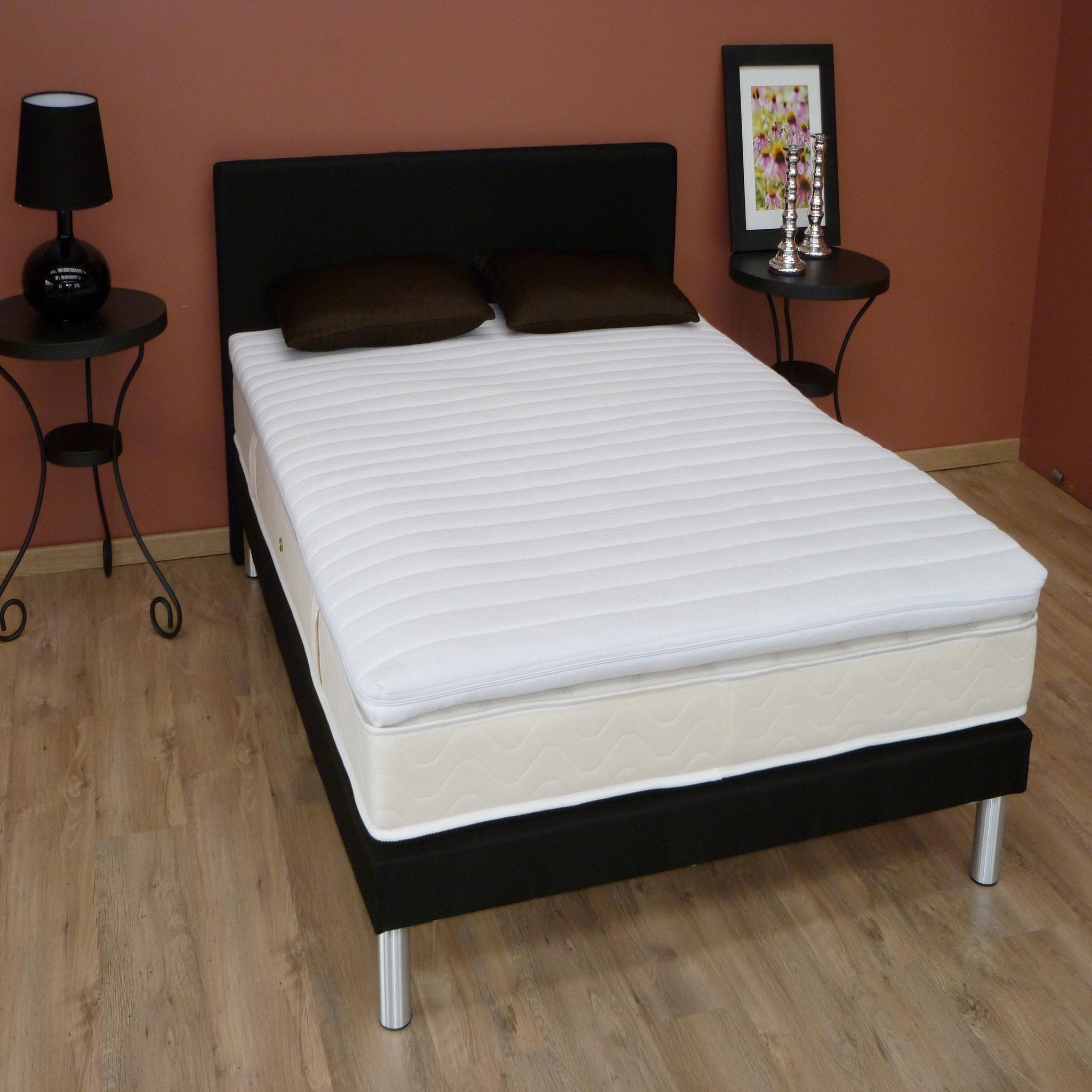 Voir la diapositive 4 : Surmatelas 7 zones Mousse Haute résilience 140x190 cm