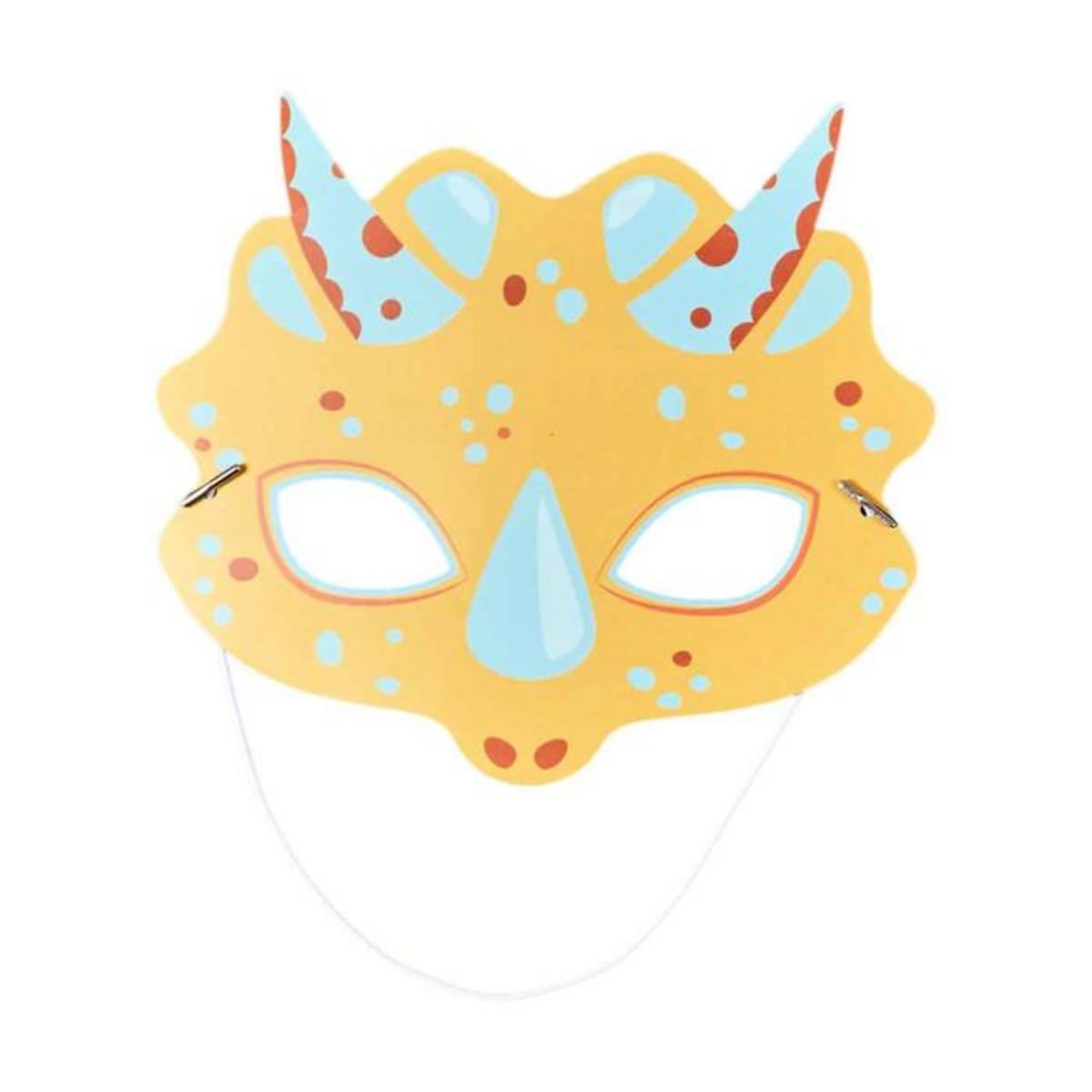 Paris Prix Lot de 6 Masques en Papier  Dinosaure  19cm Multicolore