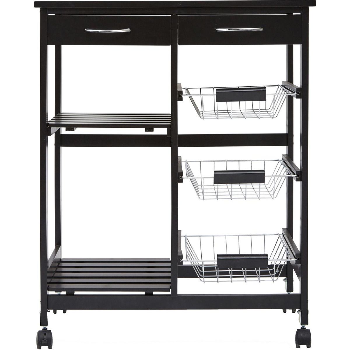 ATMOSPHERA Desserte de cuisine Gustaf - H. 61 cm - Noir