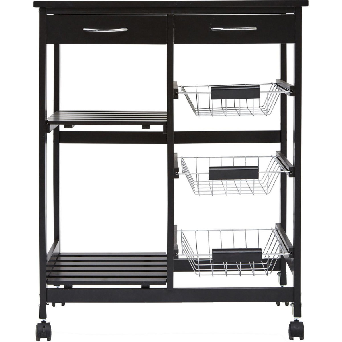 ATMOSPHERA Desserte de cuisine Gustaf - H. 61 cm - Noir