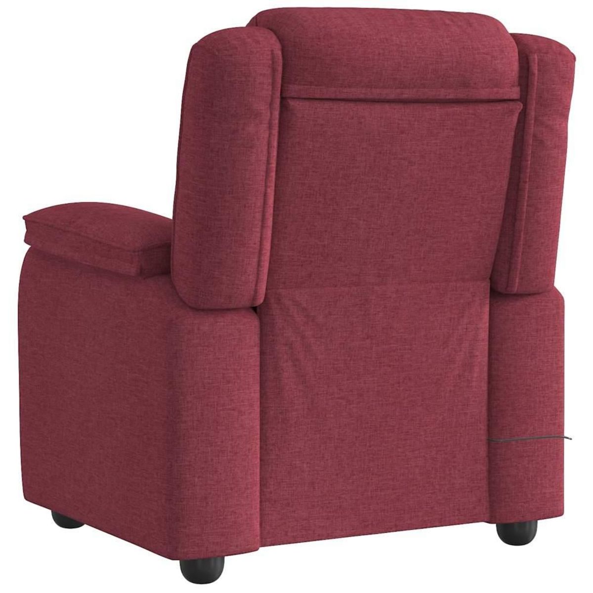 VIDAXL Fauteuil de massage inclinable Rouge bordeaux Tissu