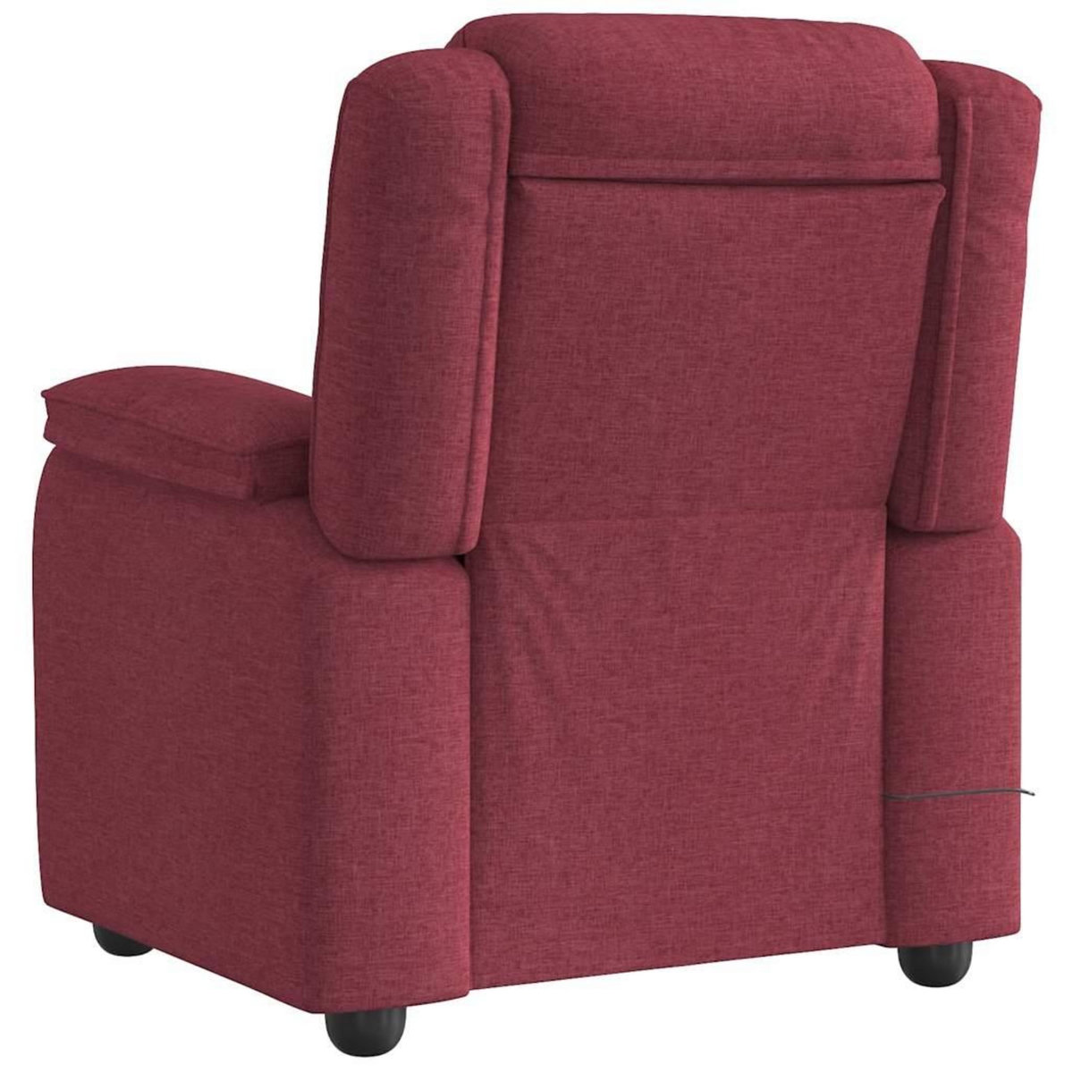 VIDAXL Fauteuil de massage inclinable Rouge bordeaux Tissu