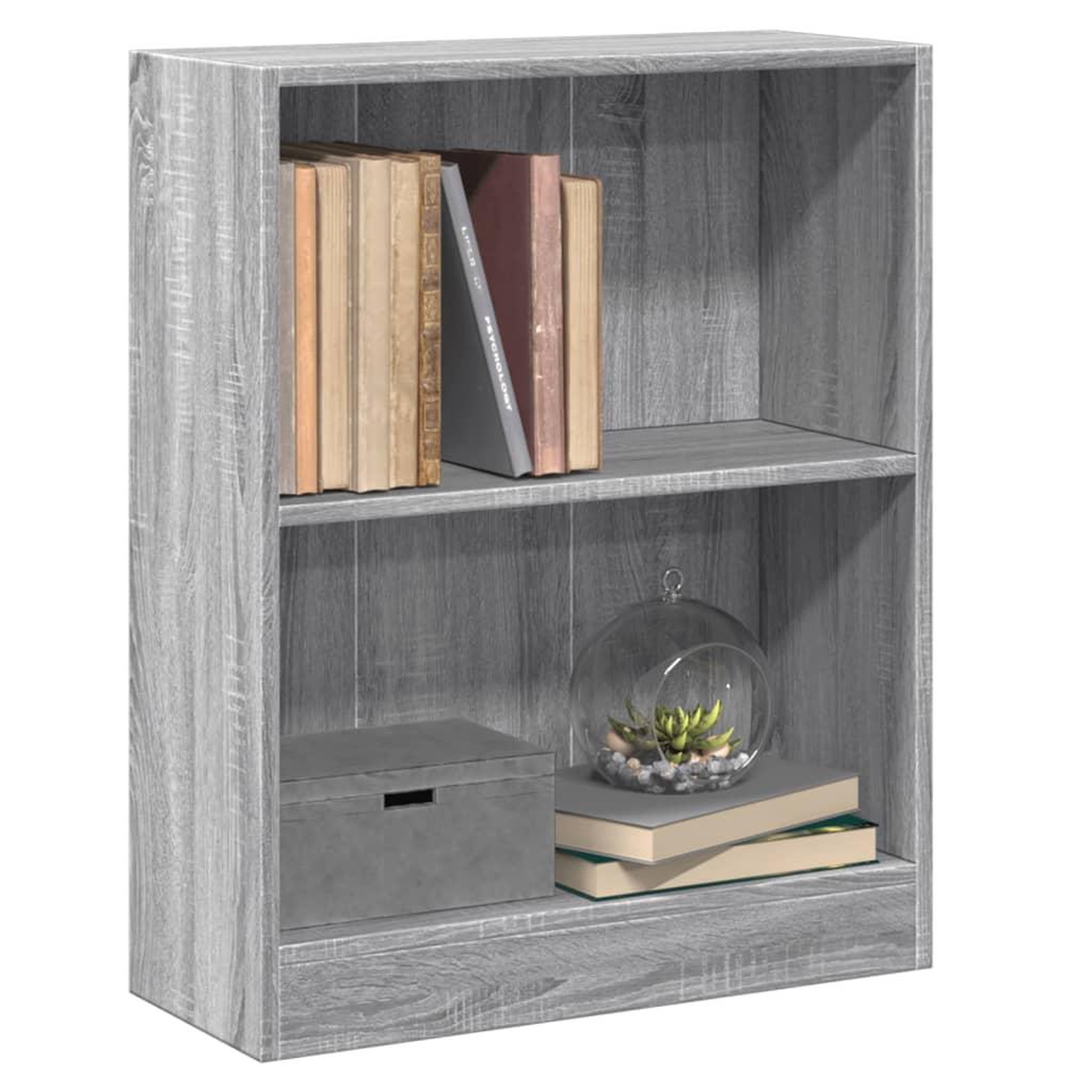 Voir la diapositive 4 : VIDAXL Bibliotheque Sonoma gris 60x24x76 cm Bois d'ingenierie
