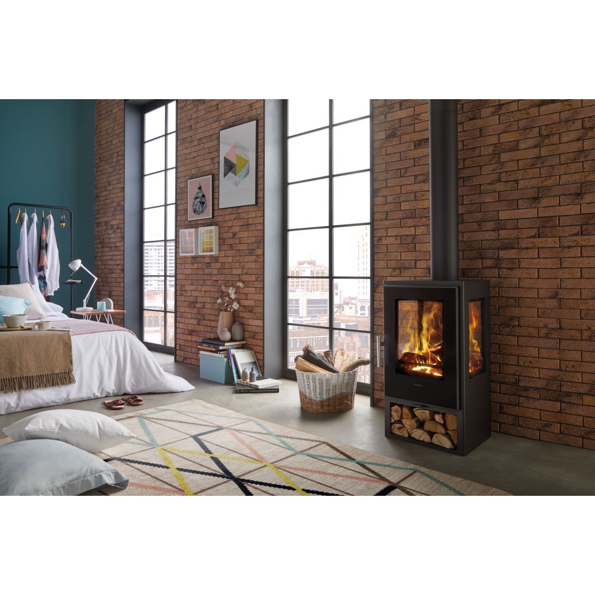 PANADERO Poêle à bois CONDOR 3V EcoDesign 8 KW