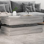 Voir la diapositive 1 : VIDAXL Table basse avec lumieres LED gris sonoma 90x50x40 cm