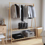 Voir la diapositive 3 : VIDAXL Porte vêtement avec étagères 132x45,5x150,5 cm bambou