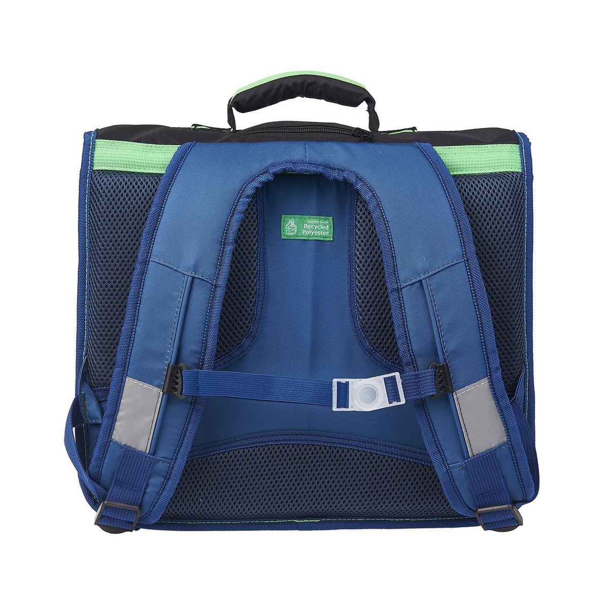 AUCHAN Cartable 38 cm CP/CE1/CE2 bleu avec LED espace Intergalatic