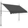 Voir la diapositive 2 : VIDAXL Auvent manuel retractable avec LED 250 cm Anthracite