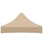Voir la diapositive 3 : VIDAXL Toit de tente de reception 2x2 m Beige 270 g/m^2