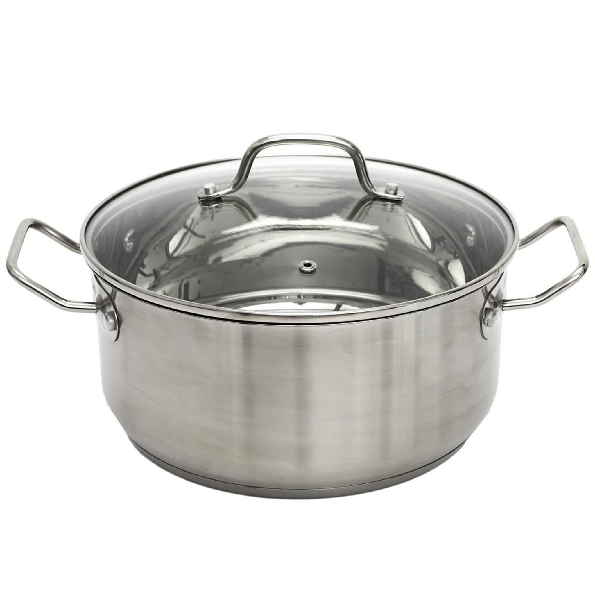Voir la diapositive 2 : COOK CONCEPT Faitout avec couvercle en verre  inox  28cm argent