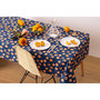Voir la diapositive 2 : ATMOSPHERA Nappe anti-tache rectangulaire Springfield - 140 x 240 cm - Bleu et orange