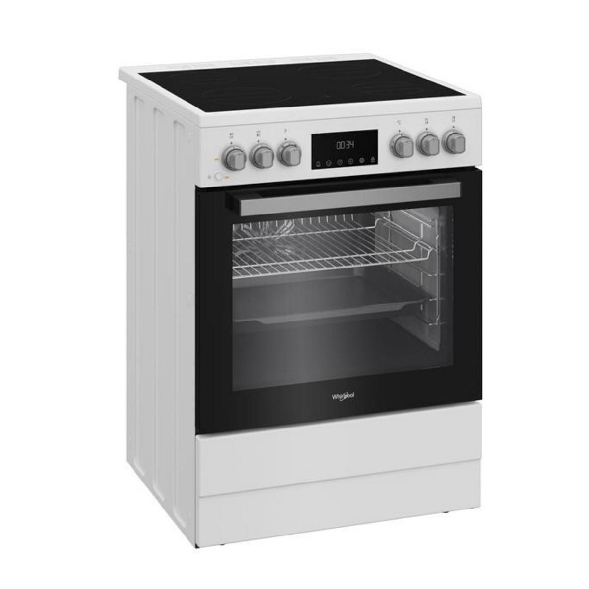 Whirlpool Cuisinière vitrocéramique 72l 4 feux blanc - W6V8LCSW