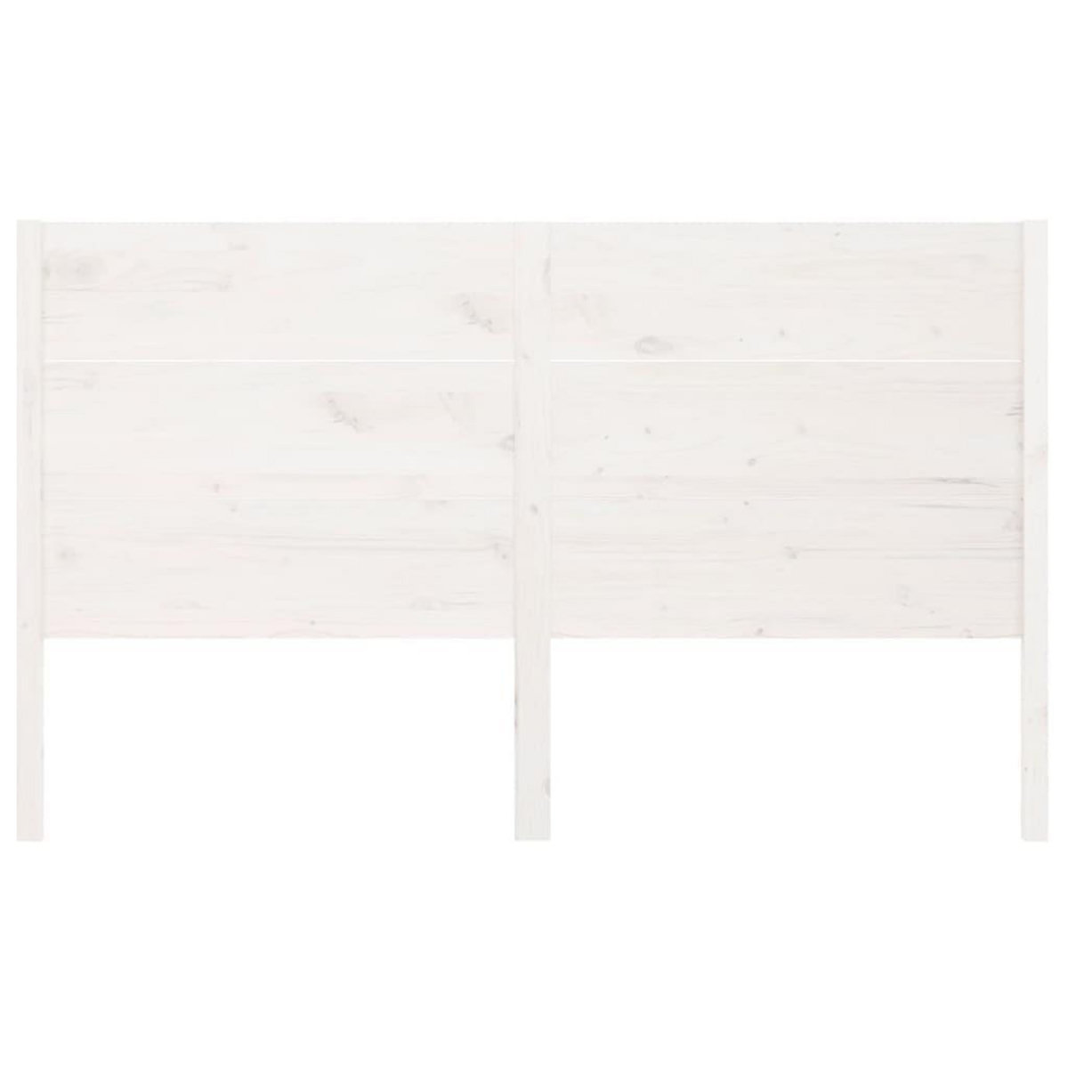 VIDAXL Tete de lit Blanc 146x4x100 cm Bois massif de pin