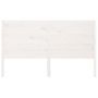 Voir la diapositive 3 : VIDAXL Tete de lit Blanc 146x4x100 cm Bois massif de pin