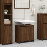 VIDAXL Armoire de bain Chene marron 60x33x61 cm Bois d'ingenierie