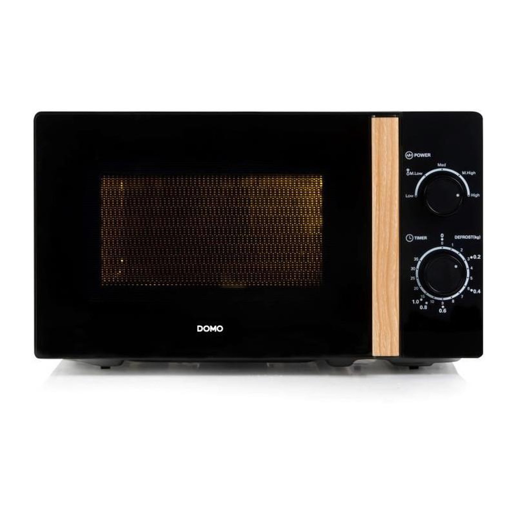 Domo Four micro-ondes DOMO DO2820 - 20L - 700W - Minuterie 35mn - Fonction décongélation - L44 x P35,8 x H 25,8 cm - Noir finition